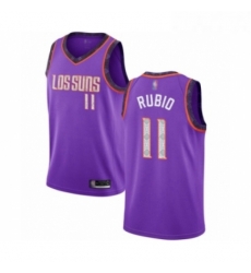 Womens Phoenix Suns 11 Ricky Rubio Swingman Purple Basketball Jersey 2018 19 City Edition 