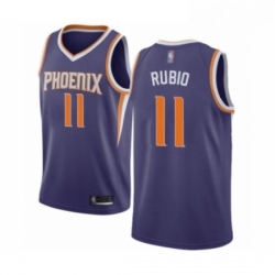 Womens Phoenix Suns 11 Ricky Rubio Swingman Purple Basketball Jersey Icon Edition 