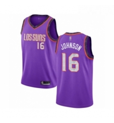 Womens Phoenix Suns 16 Tyler Johnson Swingman Purple Basketball Jersey 2018 19 City Edition 