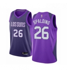 Womens Phoenix Suns 26 Ray Spalding Swingman Purple Basketball Jersey City Edition 