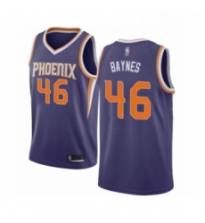 Womens Phoenix Suns 46 Aron Baynes Authentic Purple Basketball Jersey Icon Edition 