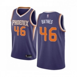 Womens Phoenix Suns 46 Aron Baynes Swingman Purple Basketball Jersey Icon Edition 