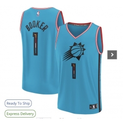 Toddler Phoenix Suns 1 Devin Booker Blue 2022 23 City Edition Stitched Basketball Jersey