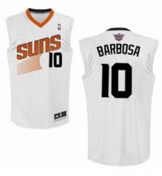 Youth Adidas Phoenix Suns 10 Leandro Barbosa Authentic White Home NBA Jersey 