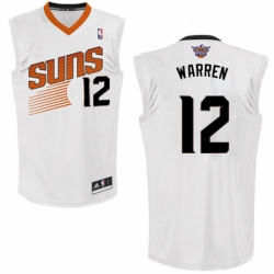 Youth Adidas Phoenix Suns 12 TJ Warren Authentic White Home NBA Jersey