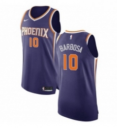 Youth Nike Phoenix Suns 10 Leandro Barbosa Authentic Purple Road NBA Jersey Icon Edition 