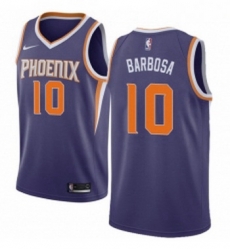 Youth Nike Phoenix Suns 10 Leandro Barbosa Swingman Purple Road NBA Jersey Icon Edition 