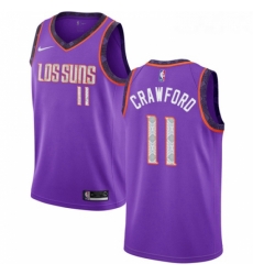 Youth Nike Phoenix Suns 11 Jamal Crawford Swingman Purple NBA Jersey 2018 19 City Edition 