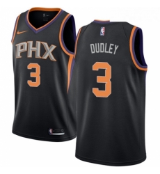Youth Nike Phoenix Suns 3 Jared Dudley Authentic Black Alternate NBA Jersey Statement Edition