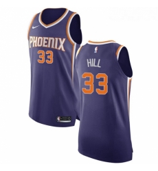 Youth Nike Phoenix Suns 33 Grant Hill Authentic Purple Road NBA Jersey Icon Edition