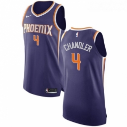 Youth Nike Phoenix Suns 4 Tyson Chandler Authentic Purple Road NBA Jersey Icon Edition