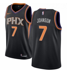 Youth Nike Phoenix Suns 7 Kevin Johnson Authentic Black Alternate NBA Jersey Statement Edition
