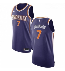 Youth Nike Phoenix Suns 7 Kevin Johnson Authentic Purple Road NBA Jersey Icon Edition