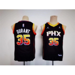 Youth Phoenix Suns 35 Kevin Durant Black 2022 23 Statement Edition Stitched Basketball Jersey