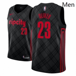 Men NBA 2018 19 Portland Trail Blazers 23 Cameron Oliver City Edition Black Jersey 