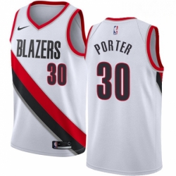 Mens Nike Portland Trail Blazers 30 Terry Porter Swingman White Home NBA Jersey Association Edition