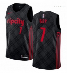 Mens Nike Portland Trail Blazers 7 Brandon Roy Swingman Black NBA Jersey City Edition