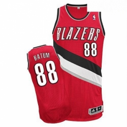 Revolution 30 Blazers 88 Nicolas Batum Red Stitched NBA Jersey