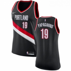 Womens Nike Portland Trail Blazers 19 Georgios Papagiannis Swingman Black NBA Jersey Icon Edition 