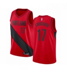 Womens Portland Trail Blazers 17 Skal Labissiere Swingman Red Basketball Jersey Statement Edition 