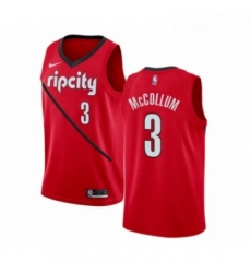 Youth Nike Portland Trail Blazers 3 CJ McCollum Red Swingman Jersey Earned Edition