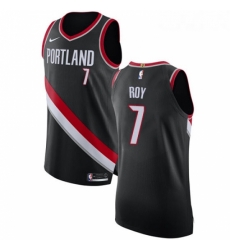 Youth Nike Portland Trail Blazers 7 Brandon Roy Authentic Black Road NBA Jersey Icon Edition
