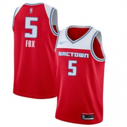Kings  5 De Aaron Fox Red Basketball Swingman City Edition 2019 20 Jersey