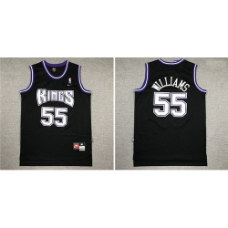 Kings 55 Jason Williams Black Nike Swingman Jersey