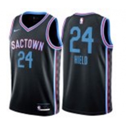 Men Sacramento Kings Buddy Hield Nike Blue Swingman jersey