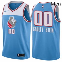 Mens Nike Sacramento Kings 0 Willie Cauley Stein Authentic Blue NBA Jersey City Edition 