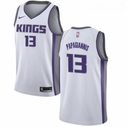 Mens Nike Sacramento Kings 13 Georgios Papagiannis Authentic White NBA Jersey Association Edition
