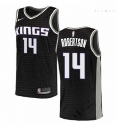 Mens Nike Sacramento Kings 14 Oscar Robertson Authentic Black NBA Jersey Statement Edition