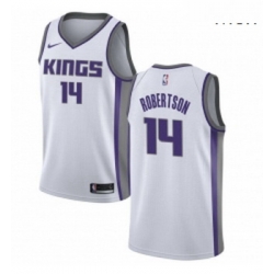 Mens Nike Sacramento Kings 14 Oscar Robertson Authentic White NBA Jersey Association Edition