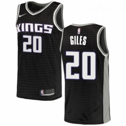 Mens Nike Sacramento Kings 20 Harry Giles Authentic Black NBA Jersey Statement Edition 