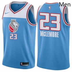 Mens Nike Sacramento Kings 23 Ben McLemore Swingman Blue NBA Jersey City Edition 