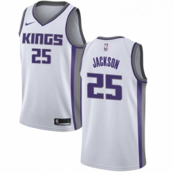 Mens Nike Sacramento Kings 25 Justin Jackson Swingman White NBA Jersey Association Edition 