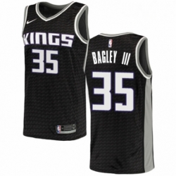 Mens Nike Sacramento Kings 35 Marvin Bagley III Authentic Black NBA Jersey Statement Edition 