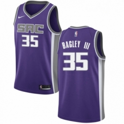 Mens Nike Sacramento Kings 35 Marvin Bagley III Authentic Purple NBA Jersey Icon Edition 