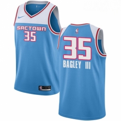 Mens Nike Sacramento Kings 35 Marvin Bagley III Swingman Blue NBA Jersey 2018 19 City Edition 