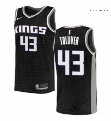 Mens Nike Sacramento Kings 43 Anthony Tolliver Swingman Black NBA Jersey Statement Edition