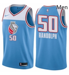 Mens Nike Sacramento Kings 50 Zach Randolph Authentic Blue NBA Jersey City Edition 
