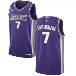 Mens Nike Sacramento Kings 7 Skal Labissiere Authentic Purple Road NBA Jersey Icon Edition 