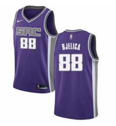 Mens Nike Sacramento Kings 88 Nemanja Bjelica Swingman Purple NBA Jersey Icon Edition 