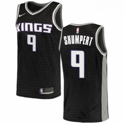 Mens Nike Sacramento Kings 9 Iman Shumpert Authentic Black NBA Jersey Statement Edition 