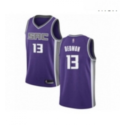 Mens Sacramento Kings 13 Dewayne Dedmon Authentic Purple Basketball Jersey Icon Edition 