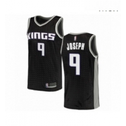 Mens Sacramento Kings 9 Cory Joseph Authentic Black Basketball Jersey Statement Edition