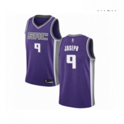Mens Sacramento Kings 9 Cory Joseph Authentic Purple Basketball Jersey Icon Edition