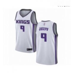 Mens Sacramento Kings 9 Cory Joseph Authentic White Basketball Jersey Association Edition