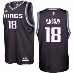 Sacramento Kings 18 Omri Casspi 2016 17 Seasons Black Alternate New Swingman Jersey 