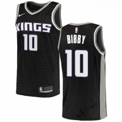 Womens Nike Sacramento Kings 10 Mike Bibby Authentic Black NBA Jersey Statement Edition